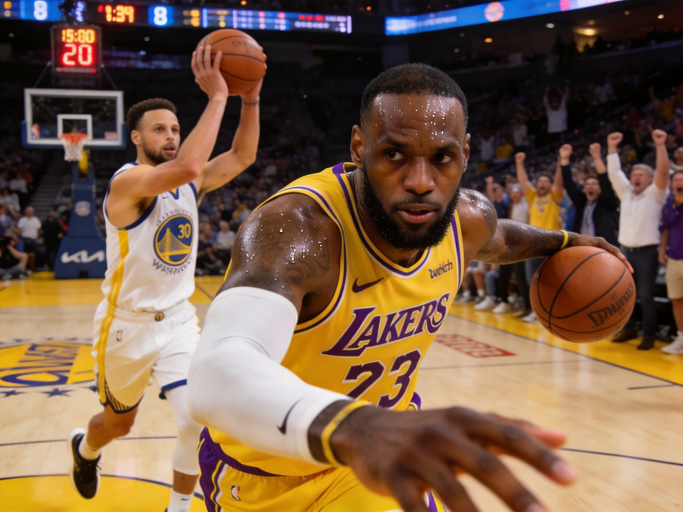 NBA湖人勇士战报